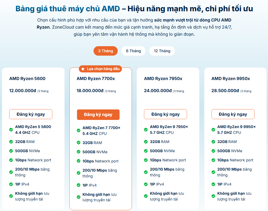 ZoneCloud - Nhà cung cấp dịch vụ lưu trữ web Hosting/VPS và Server chất lượng cao - 5
