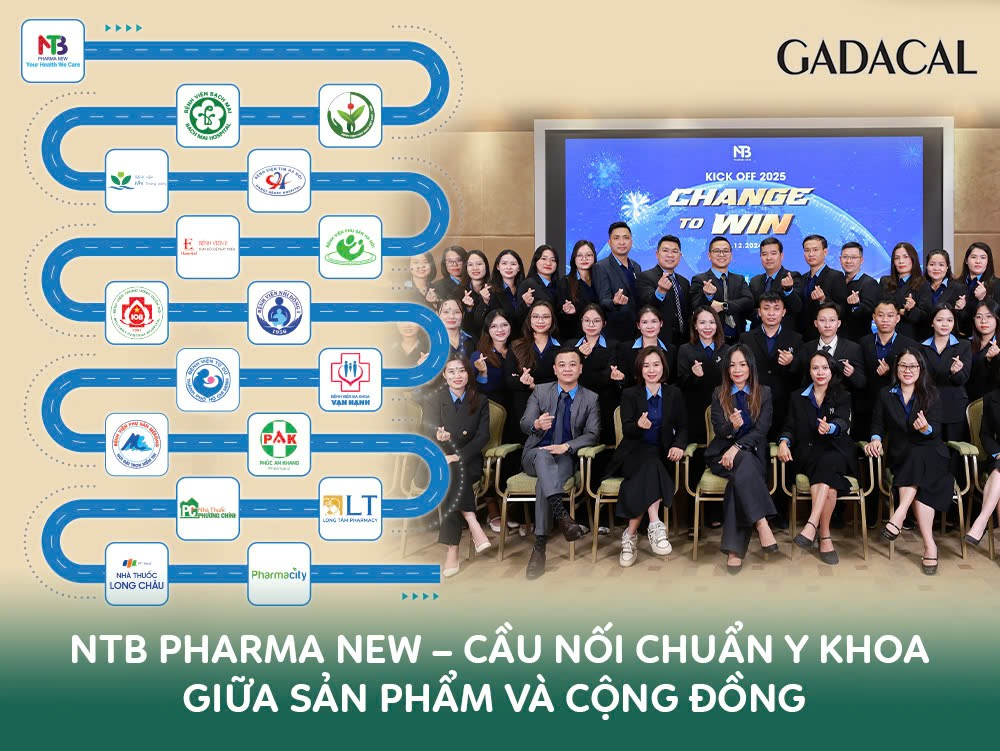 NTB Pharma New – Đơn vị phân phối độc quyền thuốc Gadacal tại Việt Nam - 1