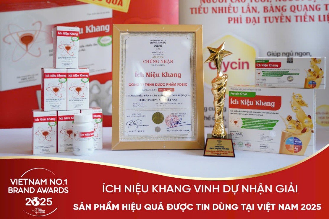 TPBVSK Ích Niệu Khang vinh danh thương hiệu được tin dùng tại Việt Nam – khẳng định vị thế dẫn đầu trong việc giảm tiểu đêm - 1