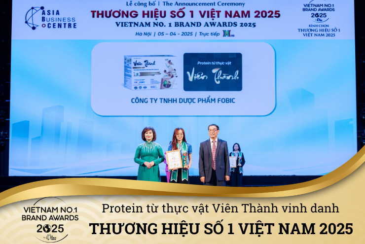 Protein Viên Thành vinh dự nhận giải “Thương hiệu Protein thuần chay hiệu quả, được tin dùng tại Việt Nam 2025” - 1