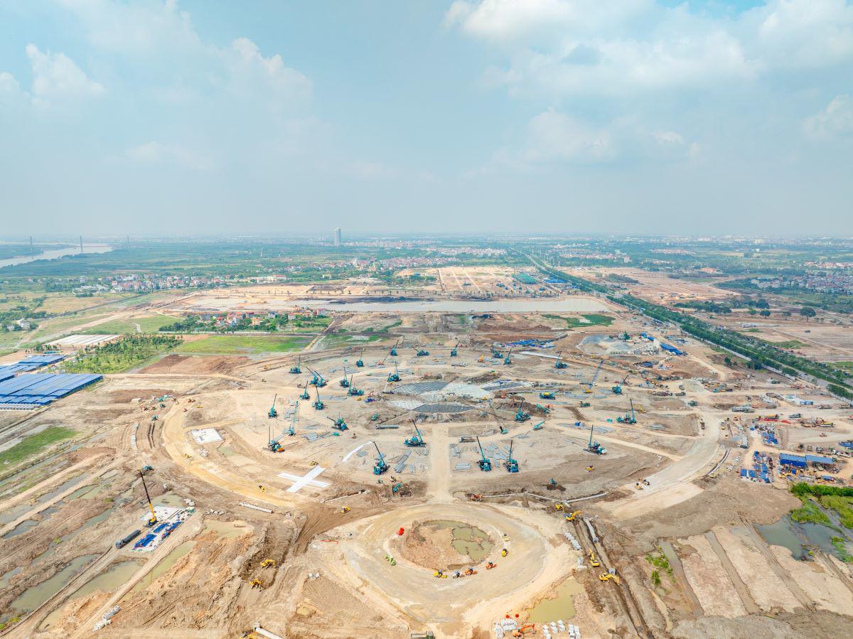 Phá kỷ lục tiến độ, Trung tâm Triển lãm Quốc gia - biểu tượng phát triển mới của Thủ đô lộ diện - 1