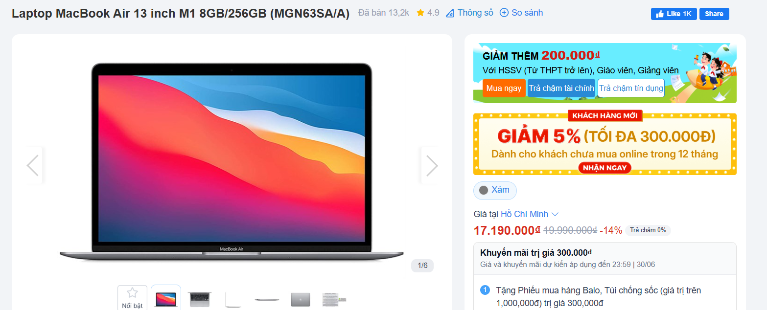 Giá MacBook tháng 6: Ổn định, nhiều ưu đãi - 2