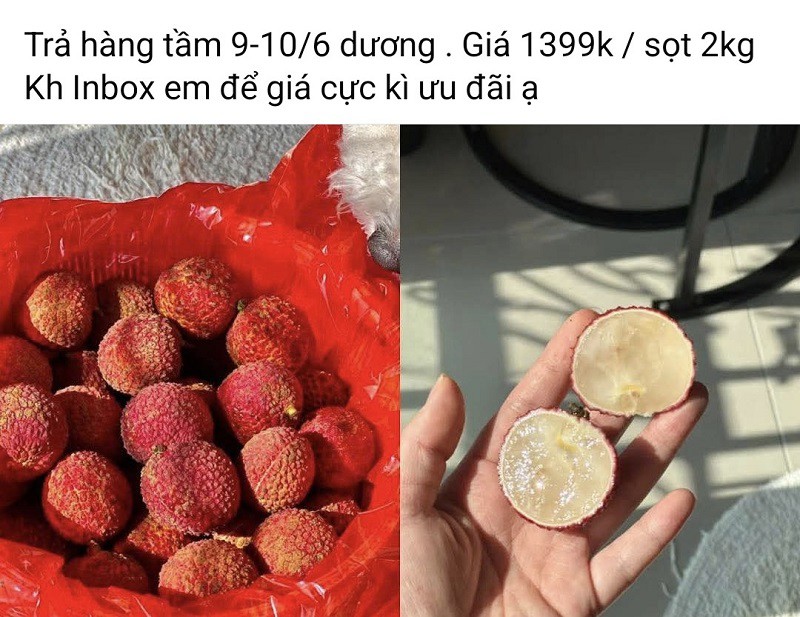 Vải thiều Trung Quốc đổ bộ chợ Việt, chị em thi nhau mua với giá lên tới 700 nghìn đồng/kg - 2