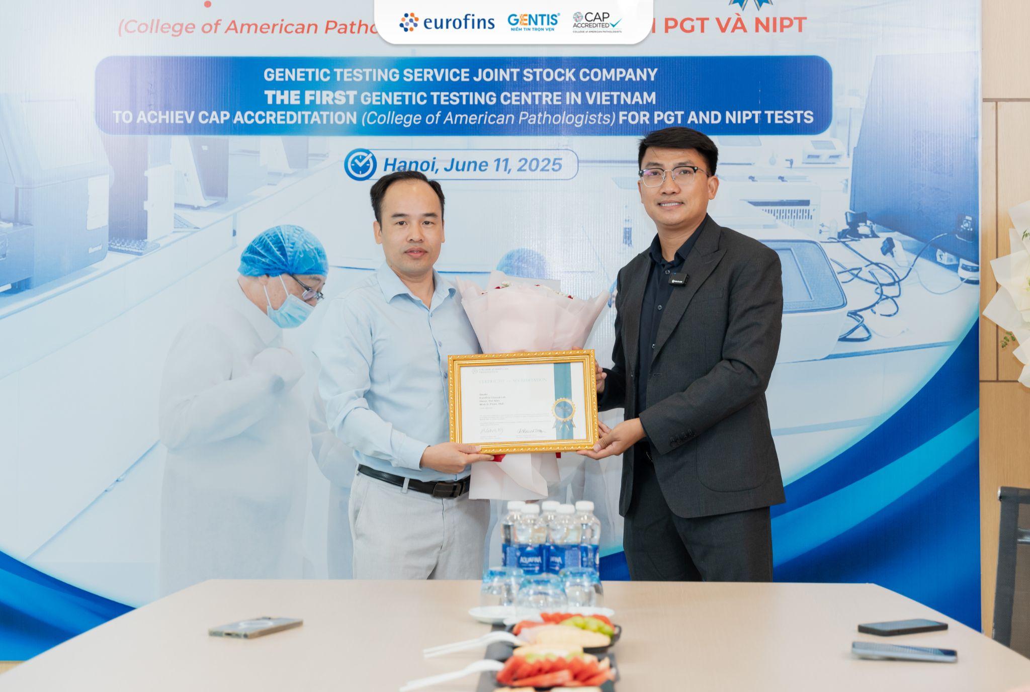 GENTIS – Đơn vị tiên phong tại Việt Nam đạt chứng nhận CAP cho xét nghiệm di truyền PGT và NIPT - 2