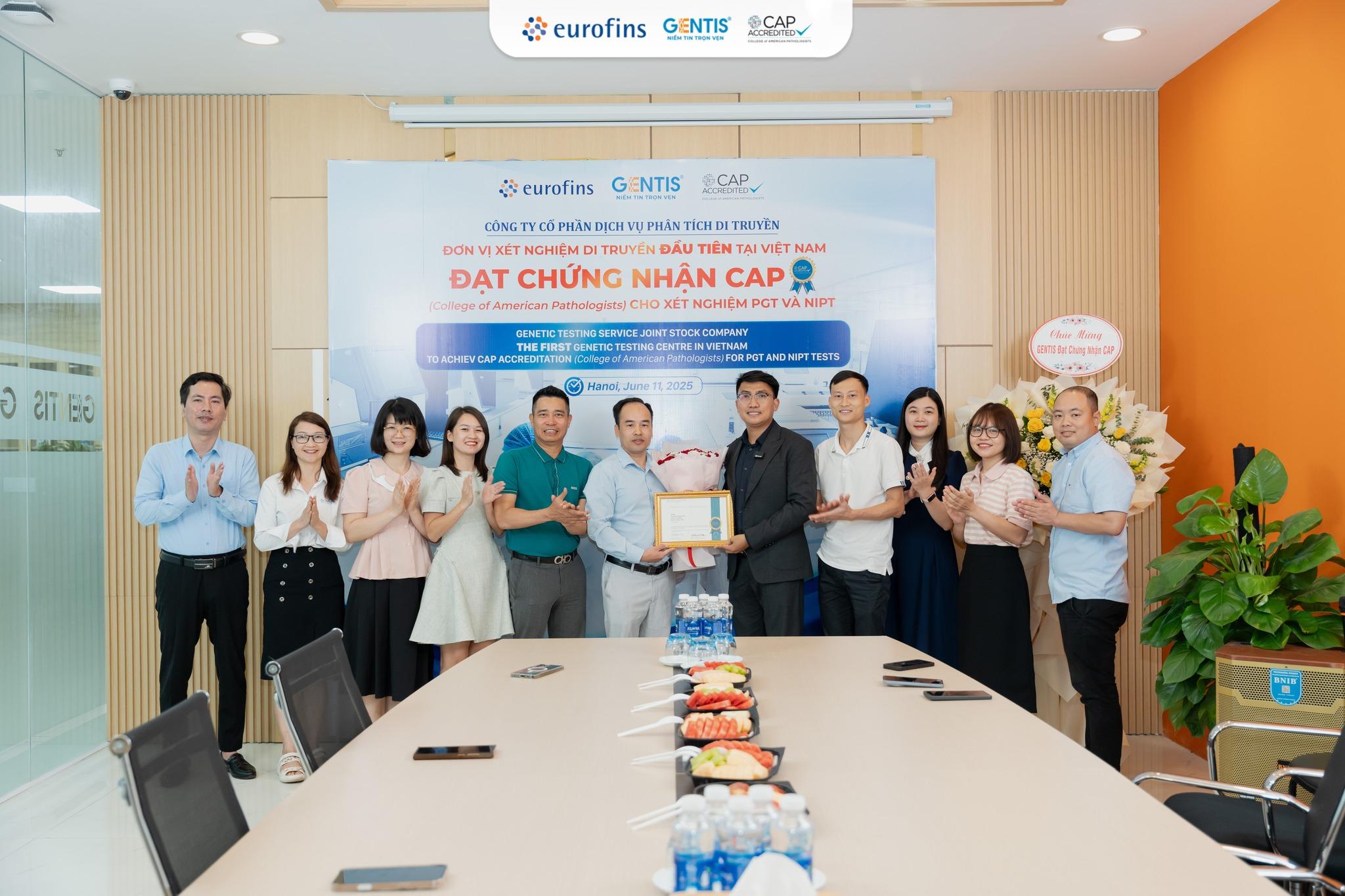 GENTIS – Đơn vị tiên phong tại Việt Nam đạt chứng nhận CAP cho xét nghiệm di truyền PGT và NIPT - 1