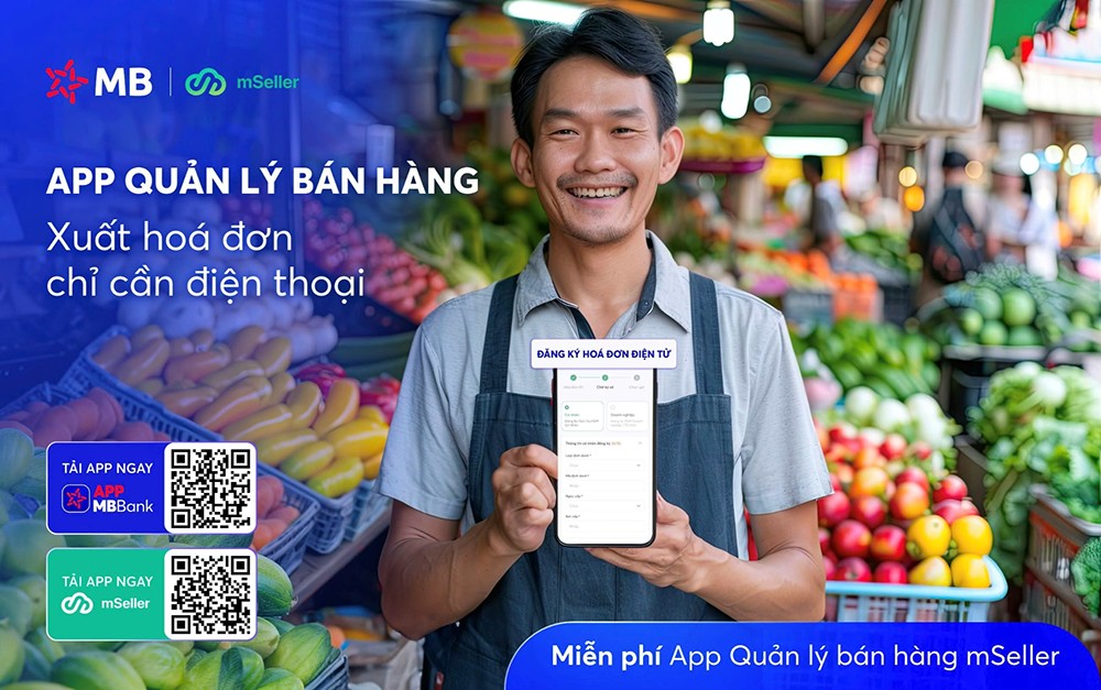 MB chính thức tặng miễn phí: App quản lý bán hàng, xuất hóa đơn điện tử chỉ cần điện thoại - 1