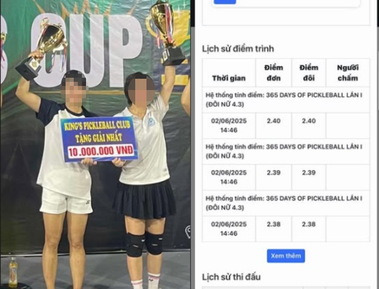 Chuyện nóng làng pickleball: Chị em tố nhau sau khi thua, đau đầu vì điểm trình VĐV - 1