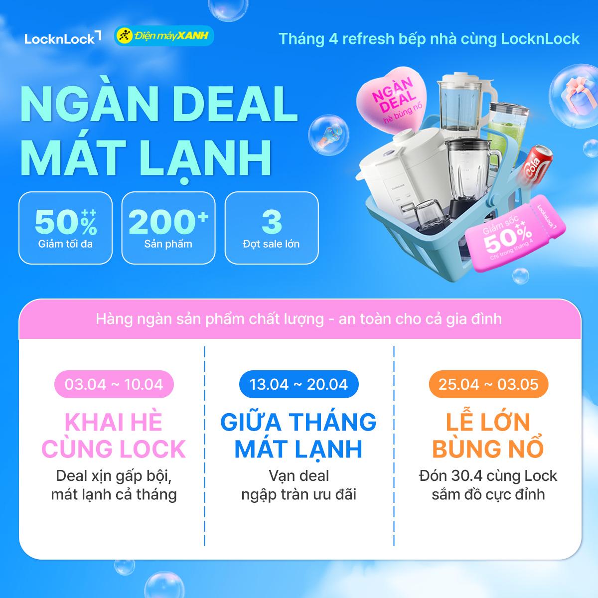 LocknLock tung siêu deal 50++ tại Điện Máy Xanh, mua 1 tặng 1 chỉ trong tháng 4! - 4