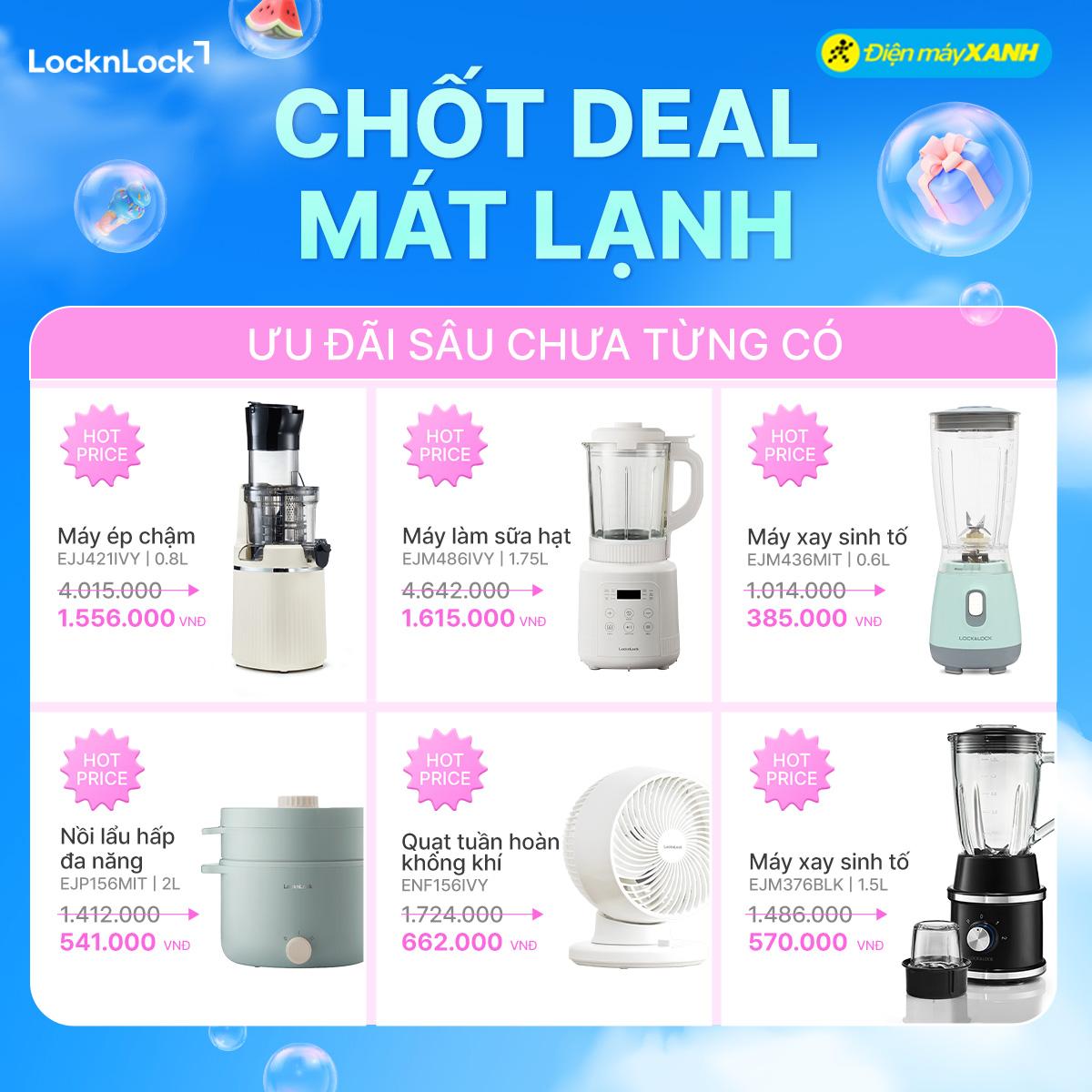 LocknLock tung siêu deal 50++ tại Điện Máy Xanh, mua 1 tặng 1 chỉ trong tháng 4! - 2