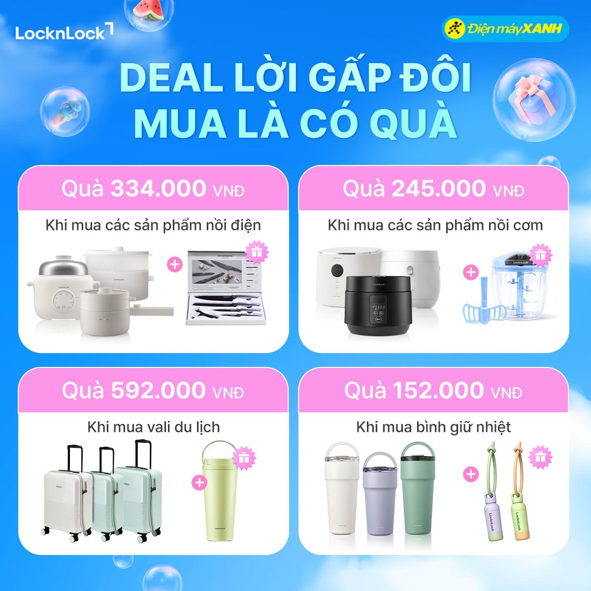 LocknLock tung siêu deal 50++ tại Điện Máy Xanh, mua 1 tặng 1 chỉ trong tháng 4! - 3