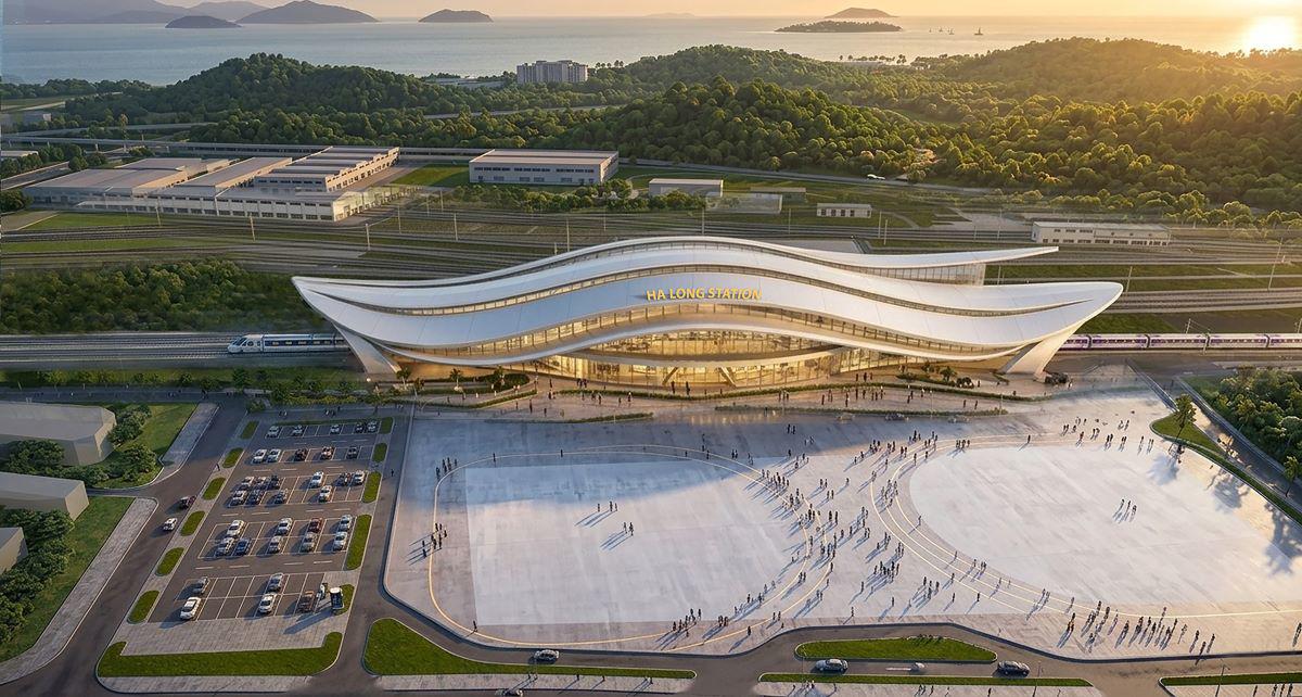Hé lộ các hình ảnh đầu tiên của Hạ Long Station trong lòng Vinhomes Global Gate Hạ Long - 1