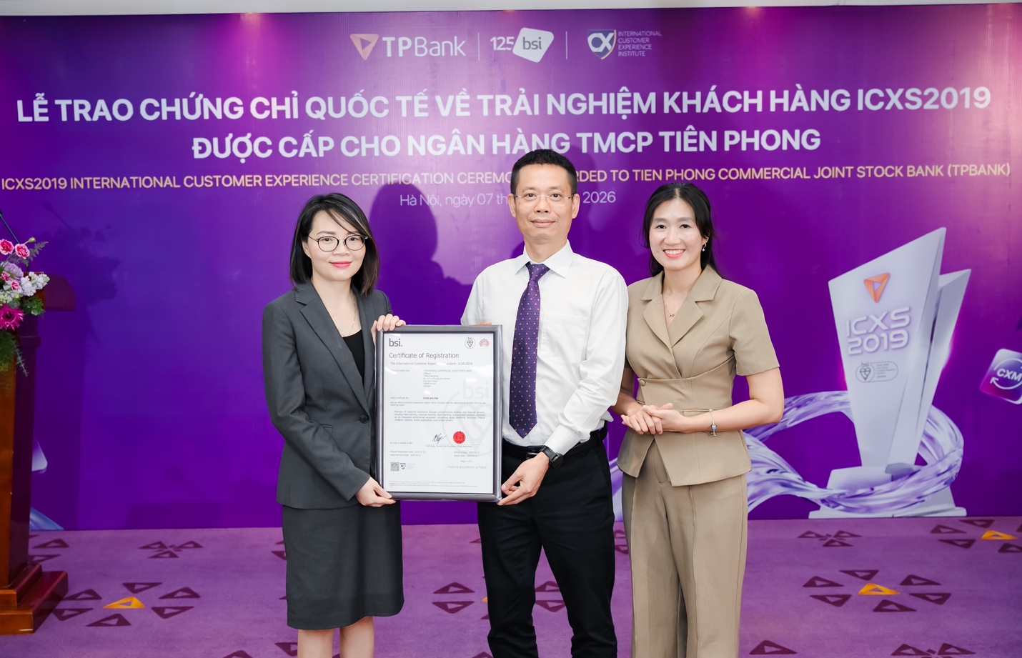 TPBank trở thành ngân hàng đầu tiên tại Việt Nam chinh phục được chứng chỉ Trải nghiệm khách hàng quốc tế ICXS2019 - 1