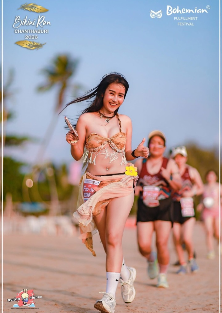 Dàn mỹ nhân mặc bikini khoe sắc, đua tài ở giải chạy bộ "có 1 không 2" - 8