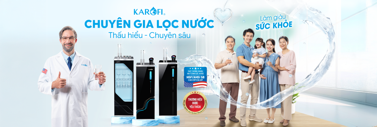 Karofi Chuyên gia lọc nước, thấu hiểu, chuyên sâu, làm giàu sức khỏe - 1