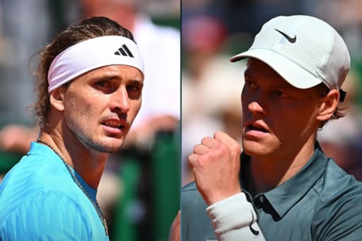Bán kết tennis đỉnh cao Monte Carlo: Sinner đấu Zverev, Alcaraz giải mã "ngựa ô" - 1
