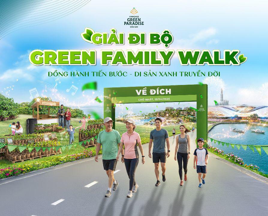 Giải đi bộ Green Family Walk: Hành trình “3 trong 1” tại Vinhomes Green Paradise - 1