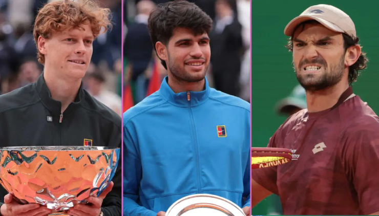 Sinner chiếm 2 đỉnh cao của Alcaraz, huyền thoại Monaco lọt top 20 (Bảng xếp hạng tennis 13/4) - 1