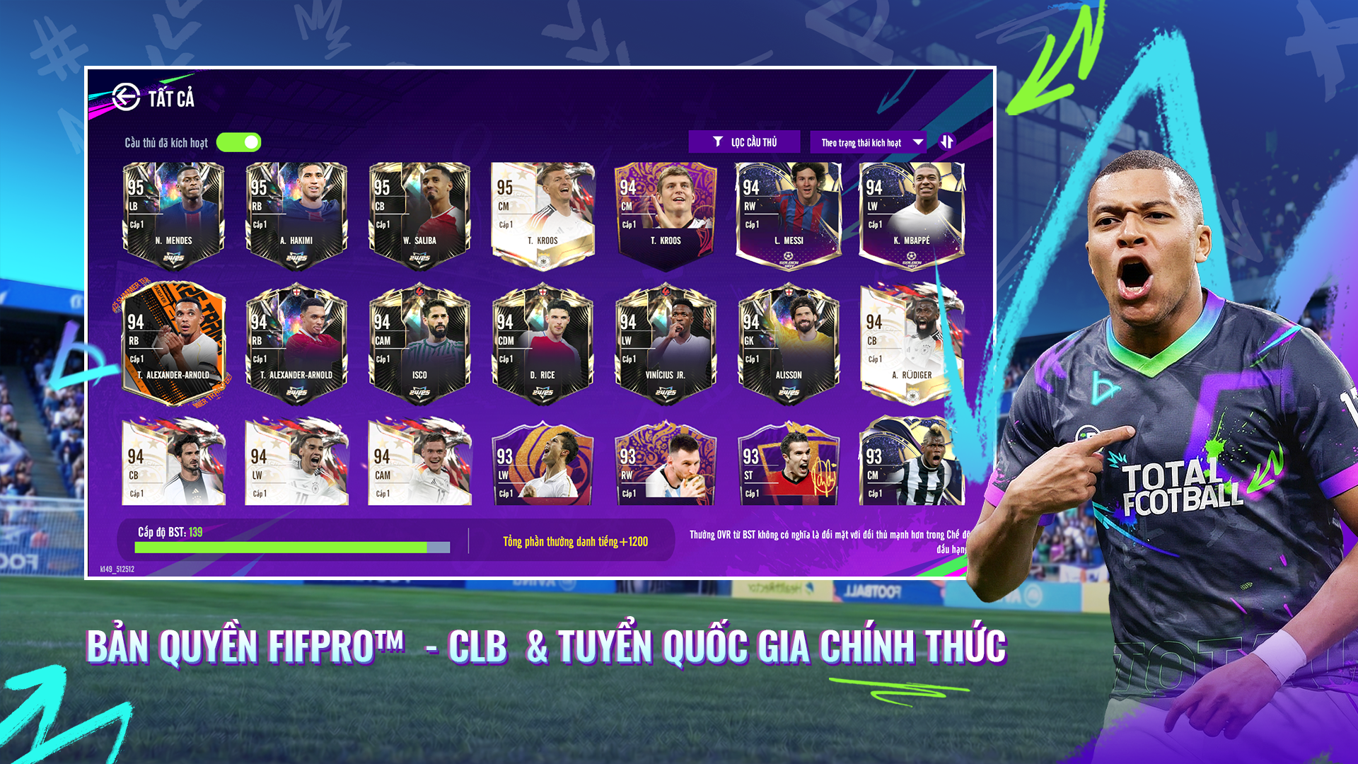 VNGGames chính thức phát hành Total Football VNG tại Đông Nam Á vào ngày 22.04 - 2