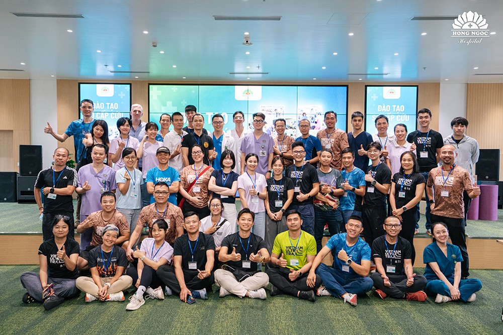BVĐK Hồng Ngọc tổ chức khóa đào tạo sơ cấp cứu cho đội ngũ vận hành giải chạy Hanoi Mountain Trail - 3