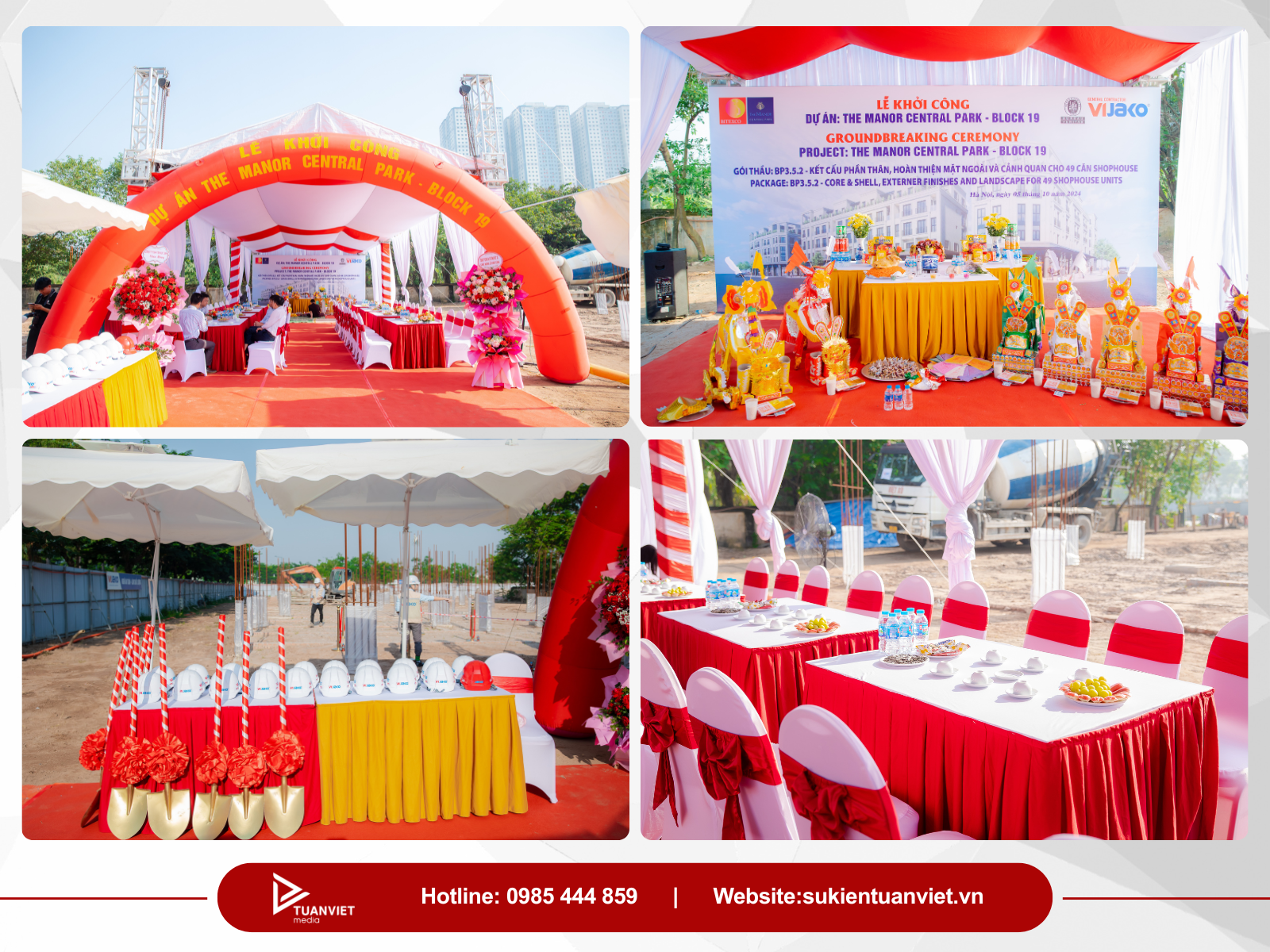 Dịch vụ tổ chức lễ khởi công, động thổ trọn gói - Tuấn Việt Media - 2