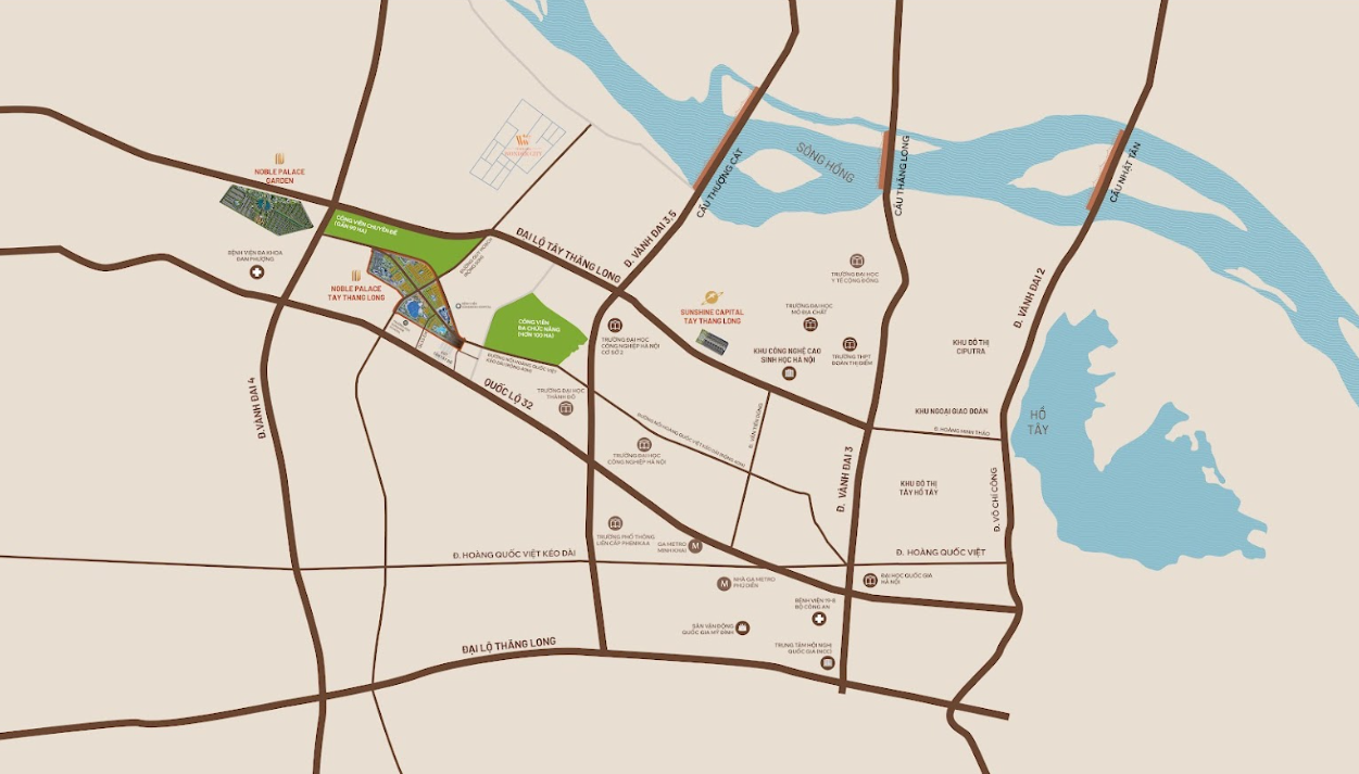 Bất ngờ một dự án hàng hiệu gần kề Tây Thăng Long kế cận tới 4 công viên hơn 200ha - 2