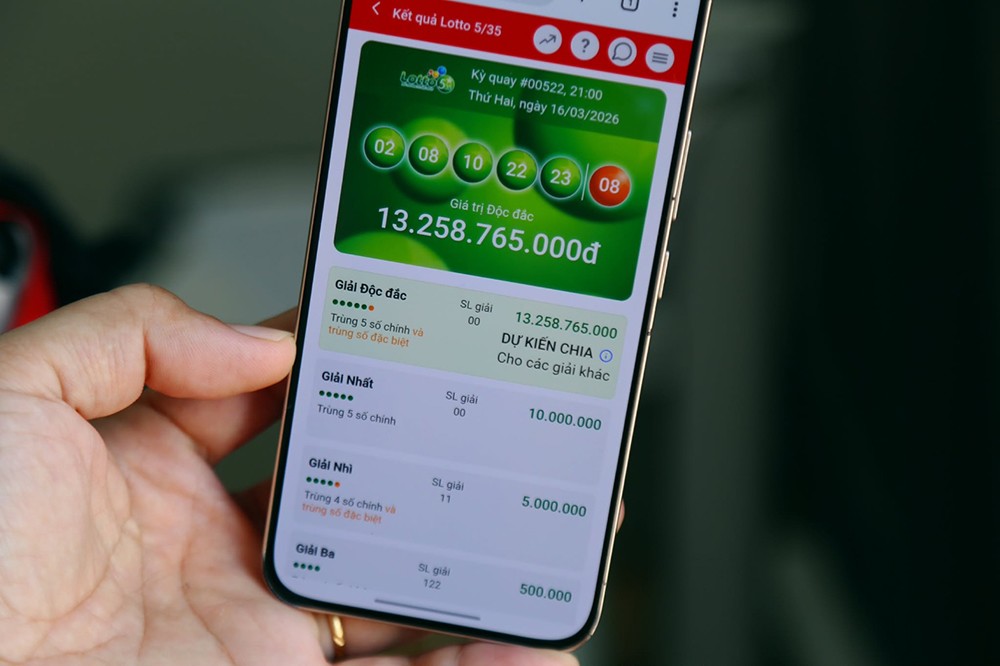 Săn Độc Đắc 2 lần mỗi ngày với xổ số quay nhanh Lotto 5/35 - 2