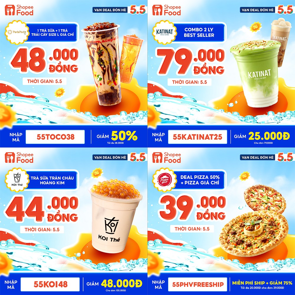 ShopeeFood 5.5 vạn deal muôn vị đổ bộ, đón hè no nê quên lối về - 3