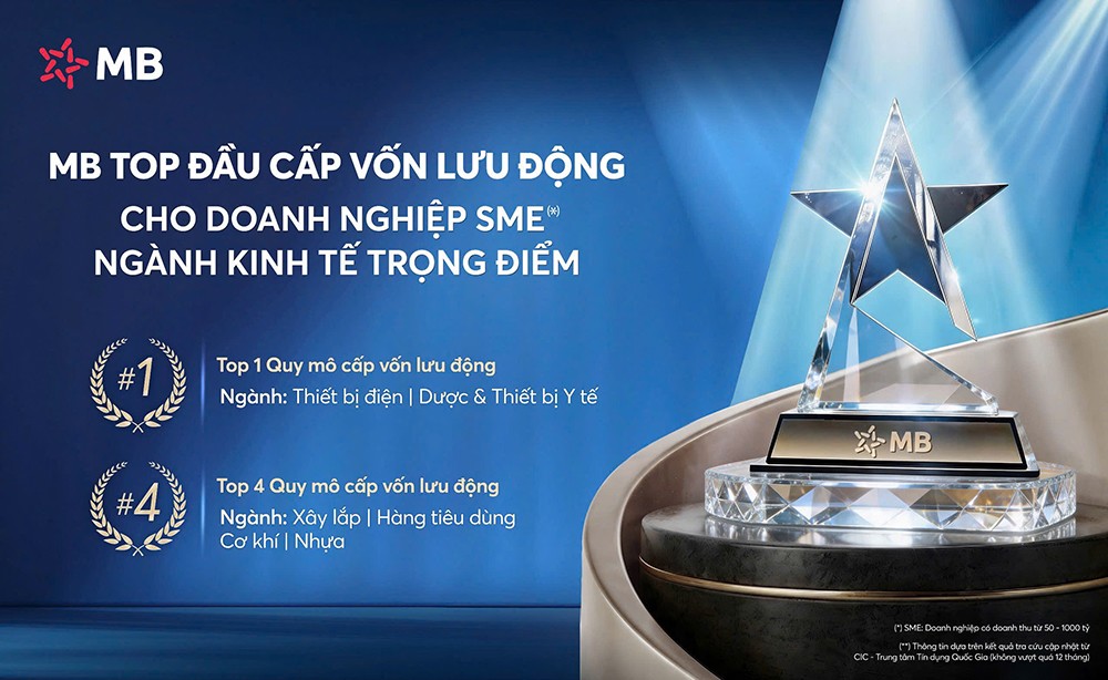 MB – Ngân hàng top đầu Cấp vốn lưu động cho doanh nghiệp SME thuộc ngành kinh tế trọng điểm - 2