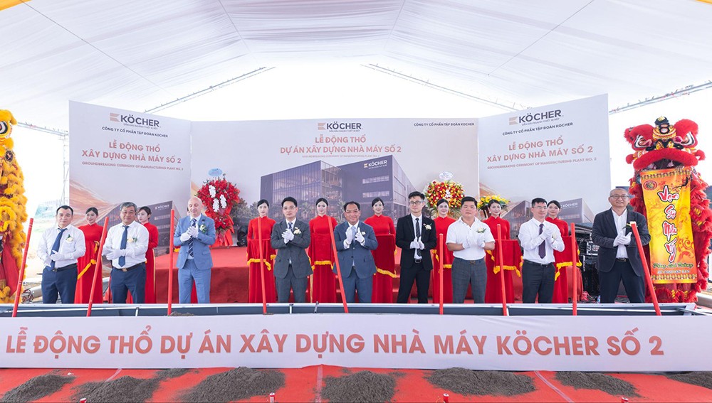 Köcher khởi công nhà máy 25.000m², mở rộng năng lực sản xuất - 1