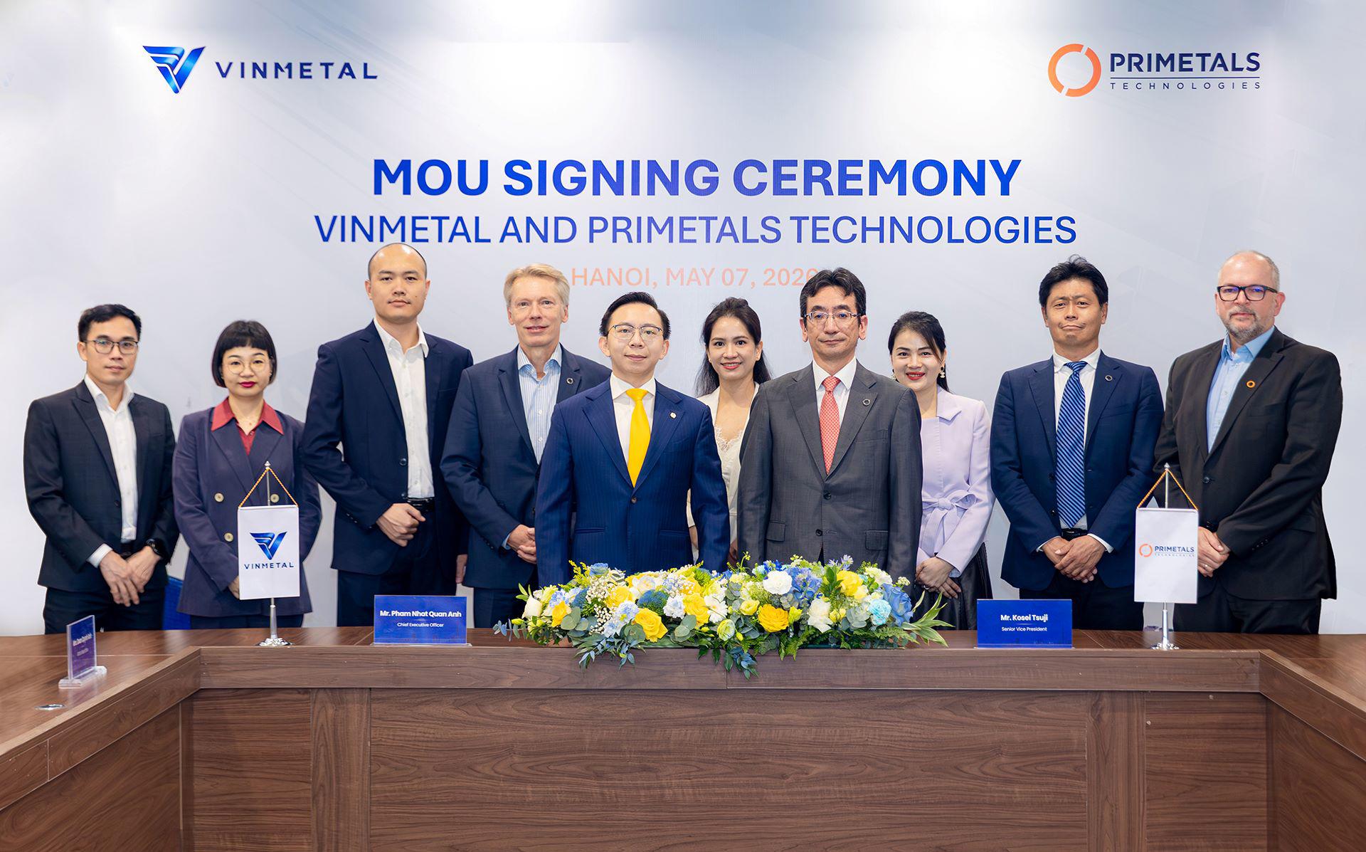 VinMetal hợp tác Primetals phát triển công nghệ sản xuất thép tiên tiến hàng đầu thế giới - 1
