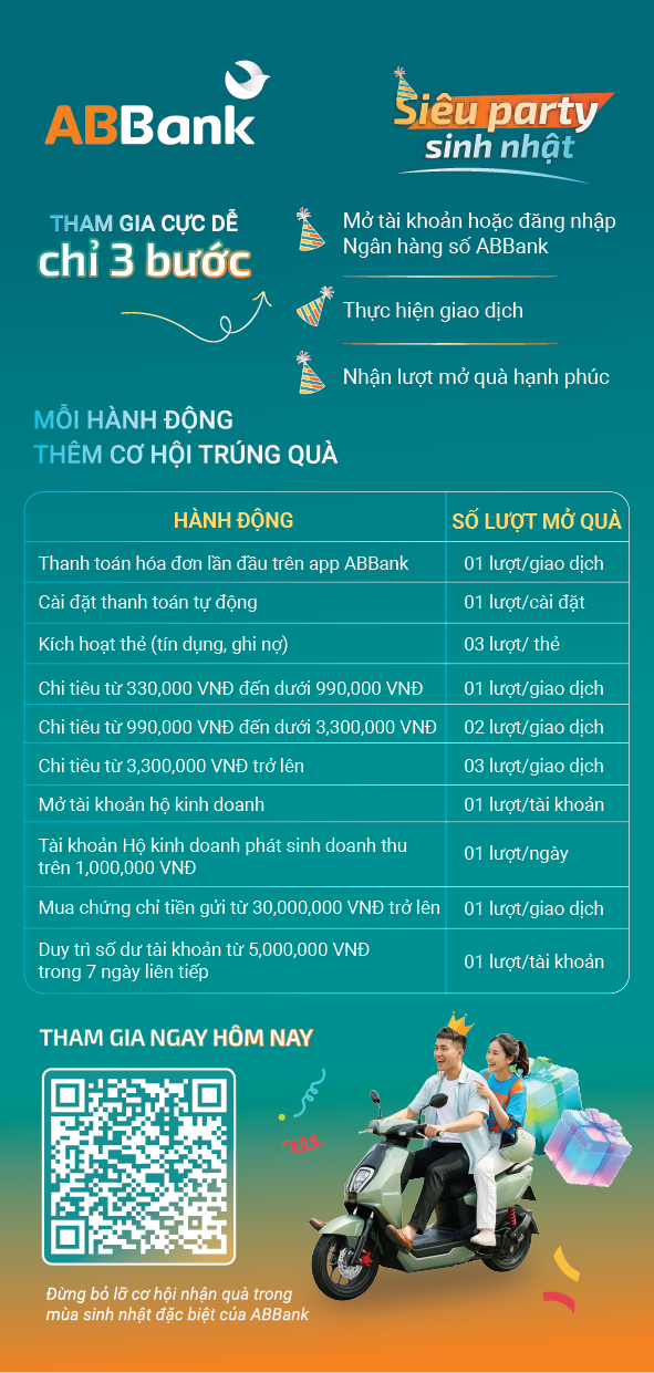 ABBank chơi lớn: Sinh nhật ngân hàng, cơn mưa quà tặng cho khách - 2