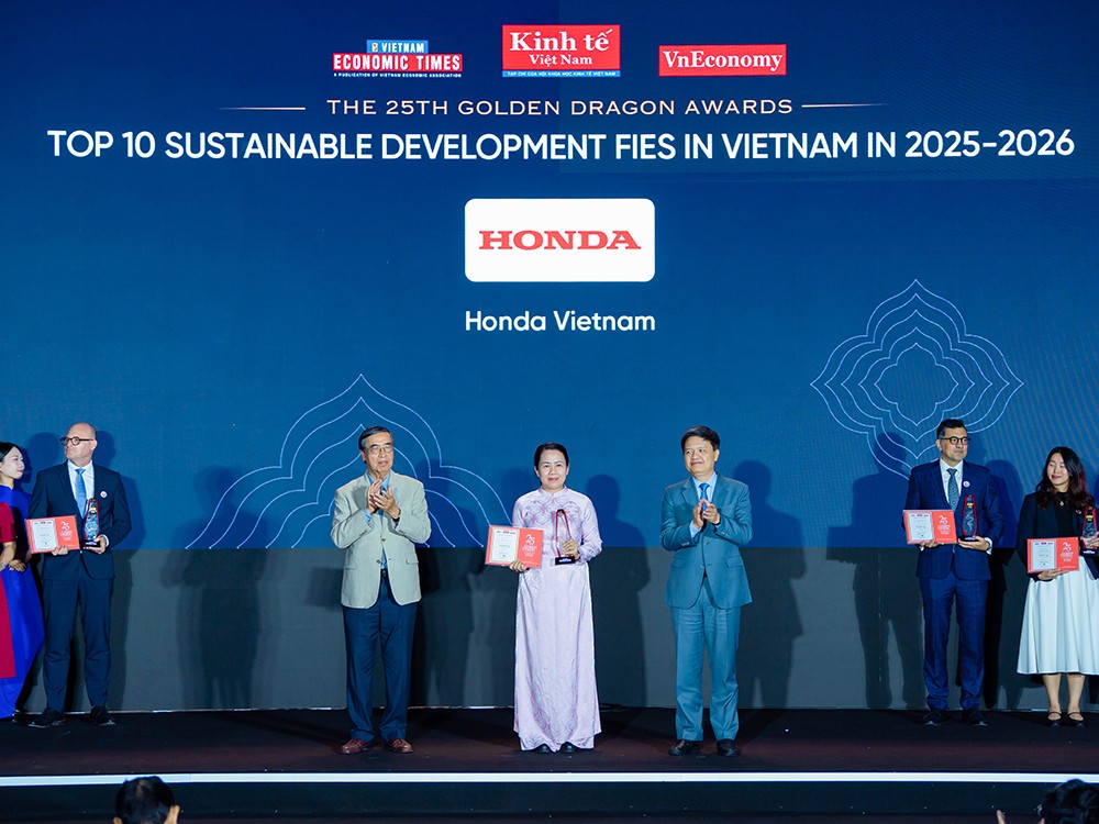 Honda Việt Nam đạt Top 10 phát triển bền vững giải Rồng Vàng 2026 - 1