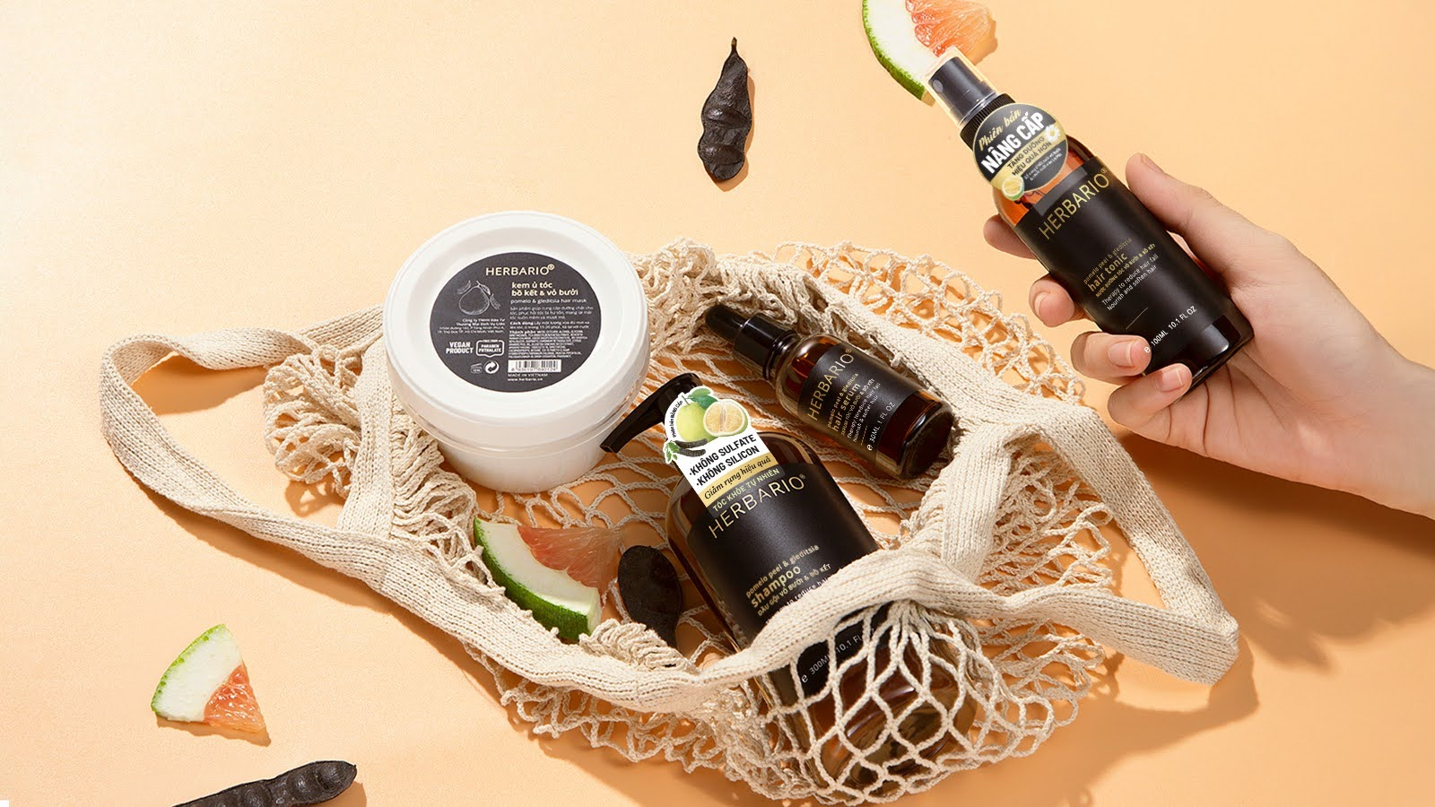 Dầu gội Vỏ Bưởi & Bồ Kết Herbario: Không còn nỗi lo tóc gãy rụng, khô xơ với công thức đột phá không Silicon, không Sulfate - 4