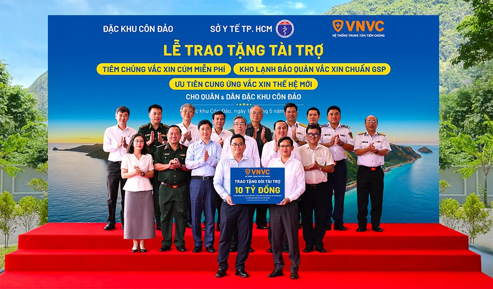 VNVC tài trợ Đặc khu Côn Đảo gói hỗ trợ hơn 10 tỷ đồng, đồng hành cùng TP.HCM bảo vệ sức khỏe quân, dân biển đảo - 1