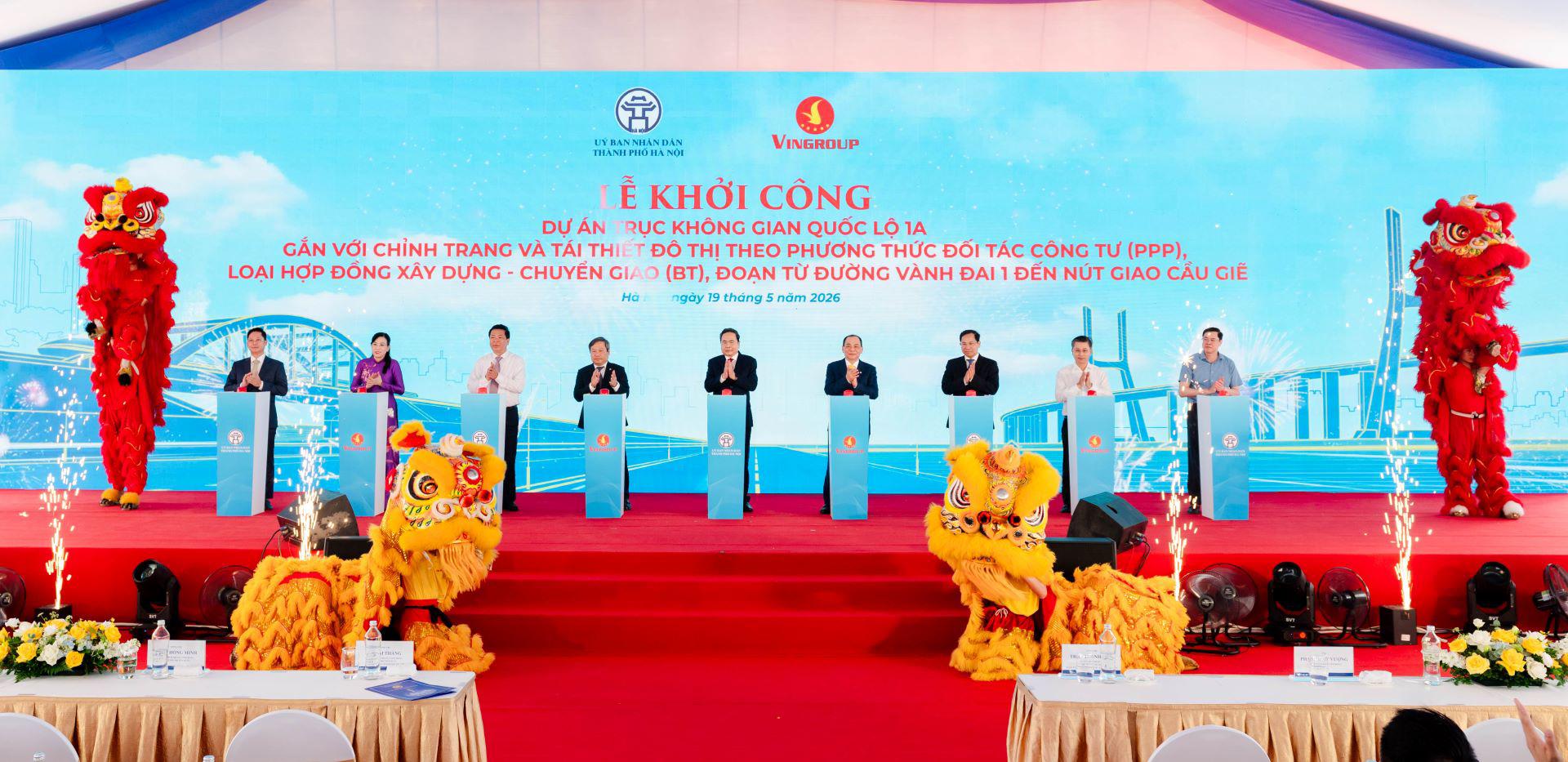 Khởi công dự án mở rộng quốc lộ 1A đoạn từ vành đai 1 đến nút giao Cầu Giẽ - kiến tạo trục giao thông hiện đại bậc nhất Việt Nam - 1