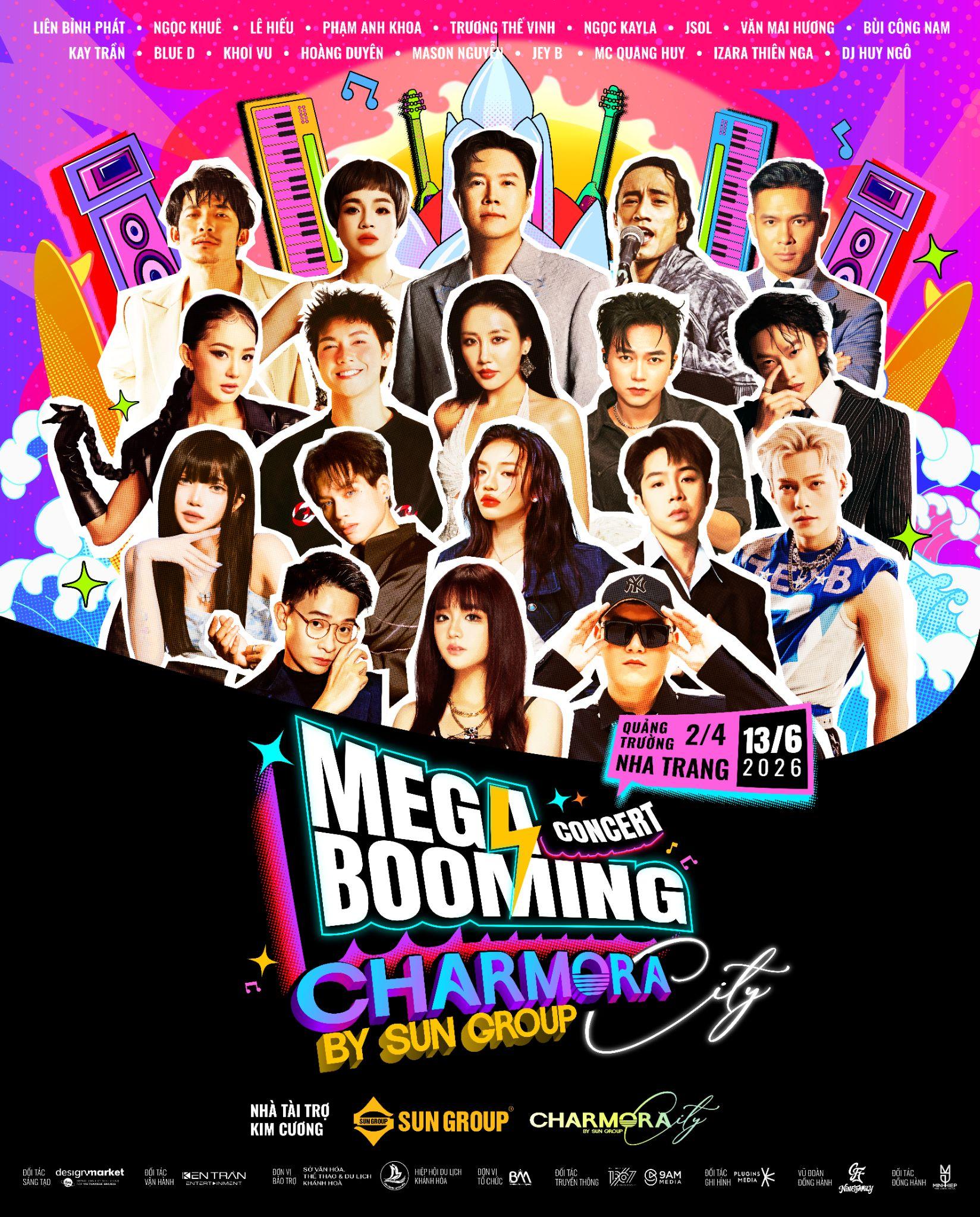 Đại nhạc hội Mega Booming – Charmora City tại Nha Trang: pháo hoa mãn nhãn và dàn sao hội tụ - 1