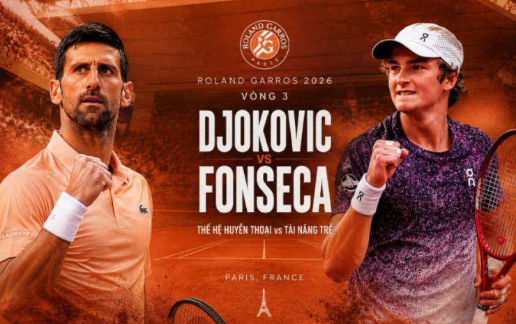 Tennis đỉnh cao Roland Garros: Djokovic đại chiến sao trẻ Fonseca, "truyền nhân Nadal" tạo bão - 1
