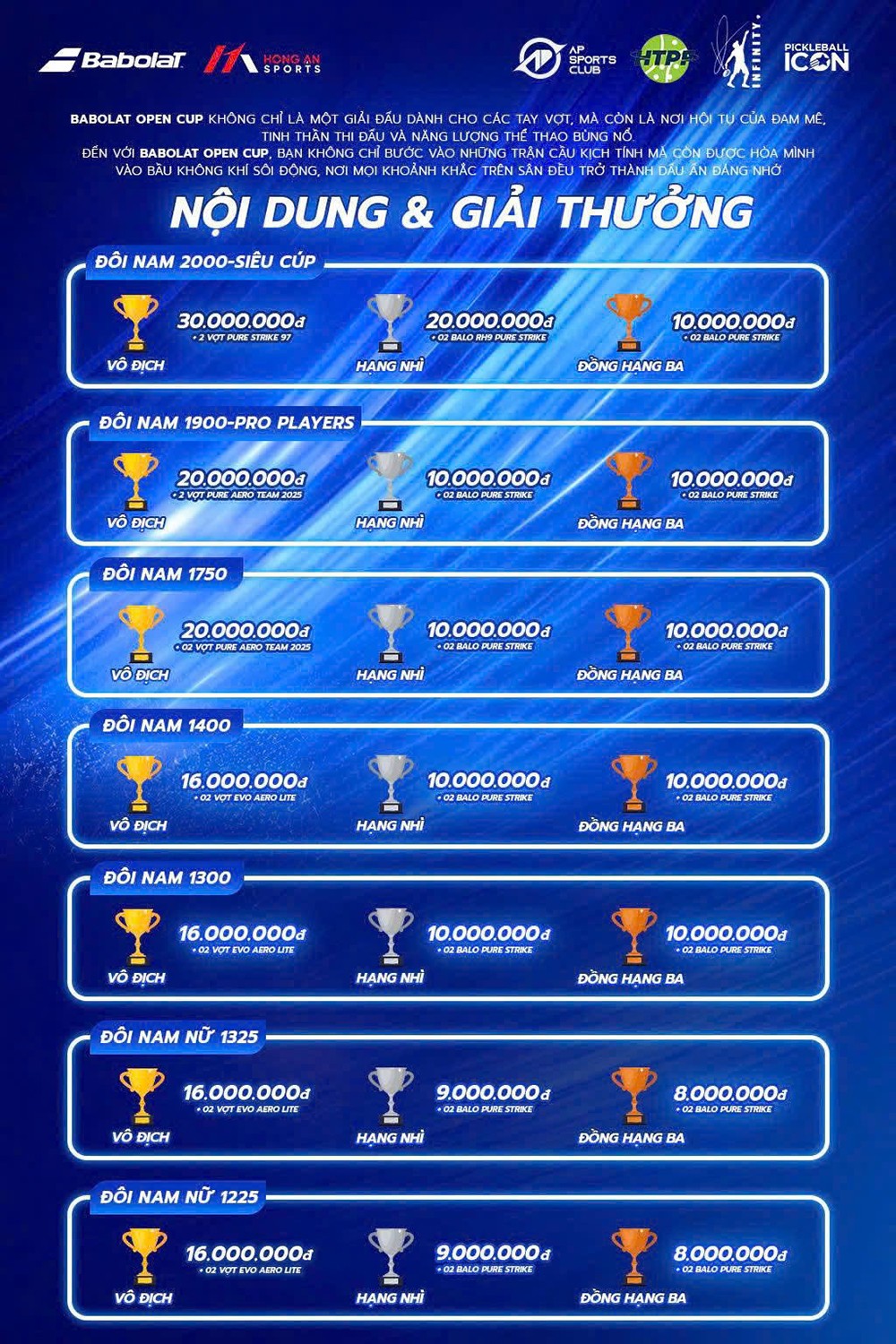 Babolat Open Cup 2026: Hấp dẫn giải đấu tennis và pickleball với tổng giải thưởng lên đến hơn 1 tỷ đồng - 2