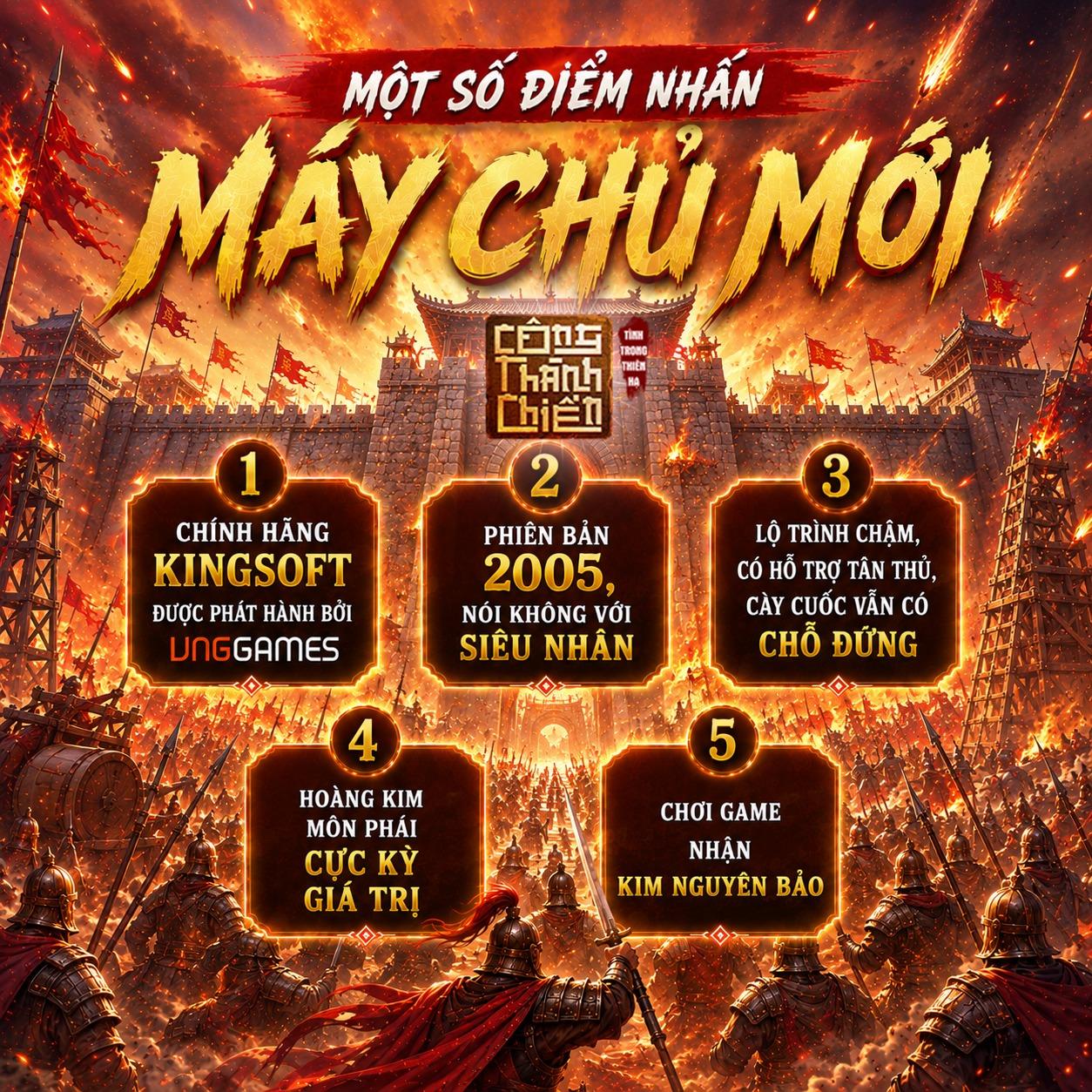 VLTK Công Thành Chiến ra mắt máy chủ mới, cày cuốc chuẩn phiên bản 2005 - 1
