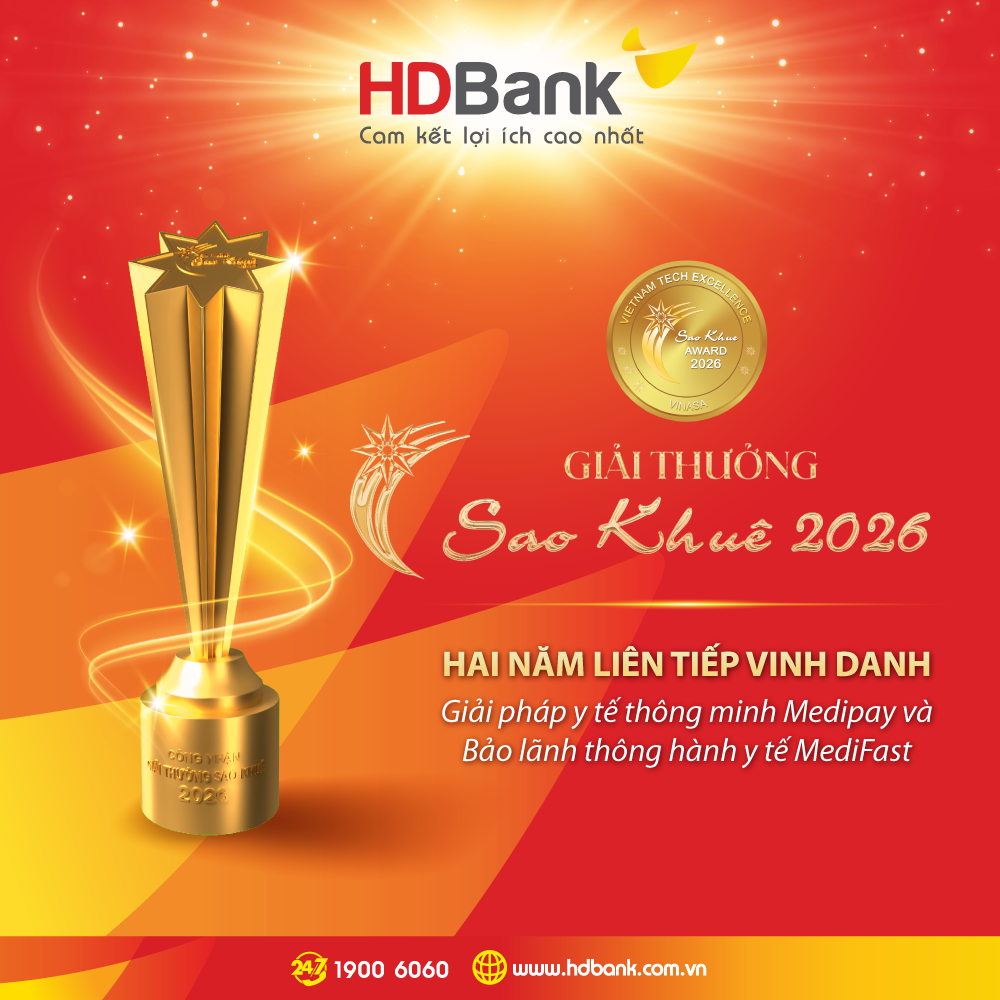 HDBank ghi dấu ấn tại Sao Khuê 2026 với bộ đôi giải pháp y tế số MediPay – MediFast - 1