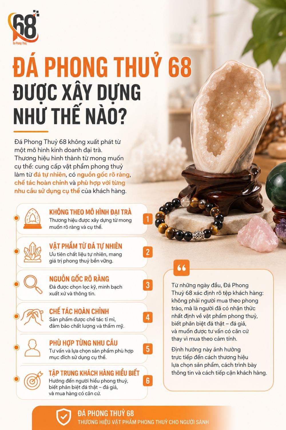 Đá Phong Thuỷ 68 – Thương hiệu vật phẩm phong thuỷ cho người sành - 1