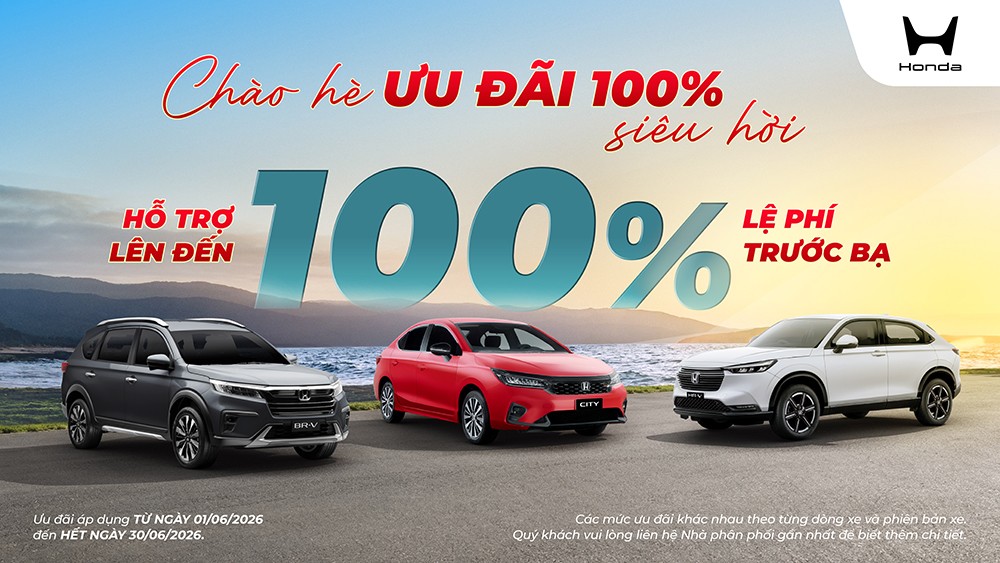 Honda Việt Nam chào hè ưu đãi 100% lệ phí trước bạ - 1
