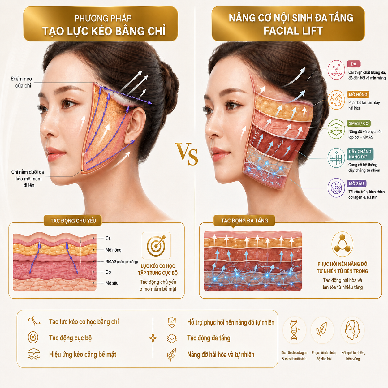 So sánh căng chỉ và nâng cơ nội sinh đa tầng Facial Lift tại Phòng Khám Thẩm Mỹ ARION - 2