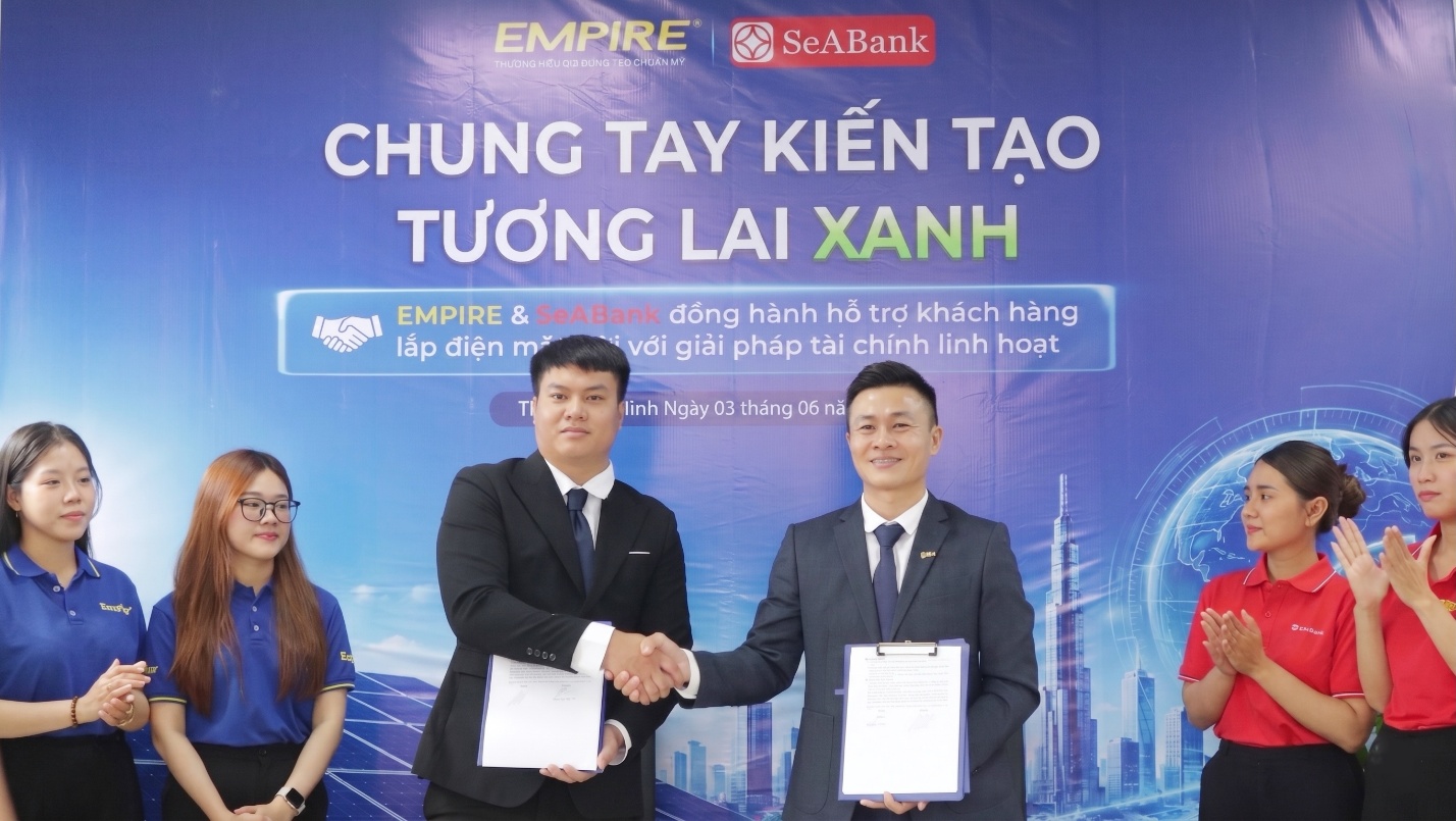 Empire & SeABank ký kết hợp tác giúp mọi gia đình tiếp cận điện mặt trời - 1