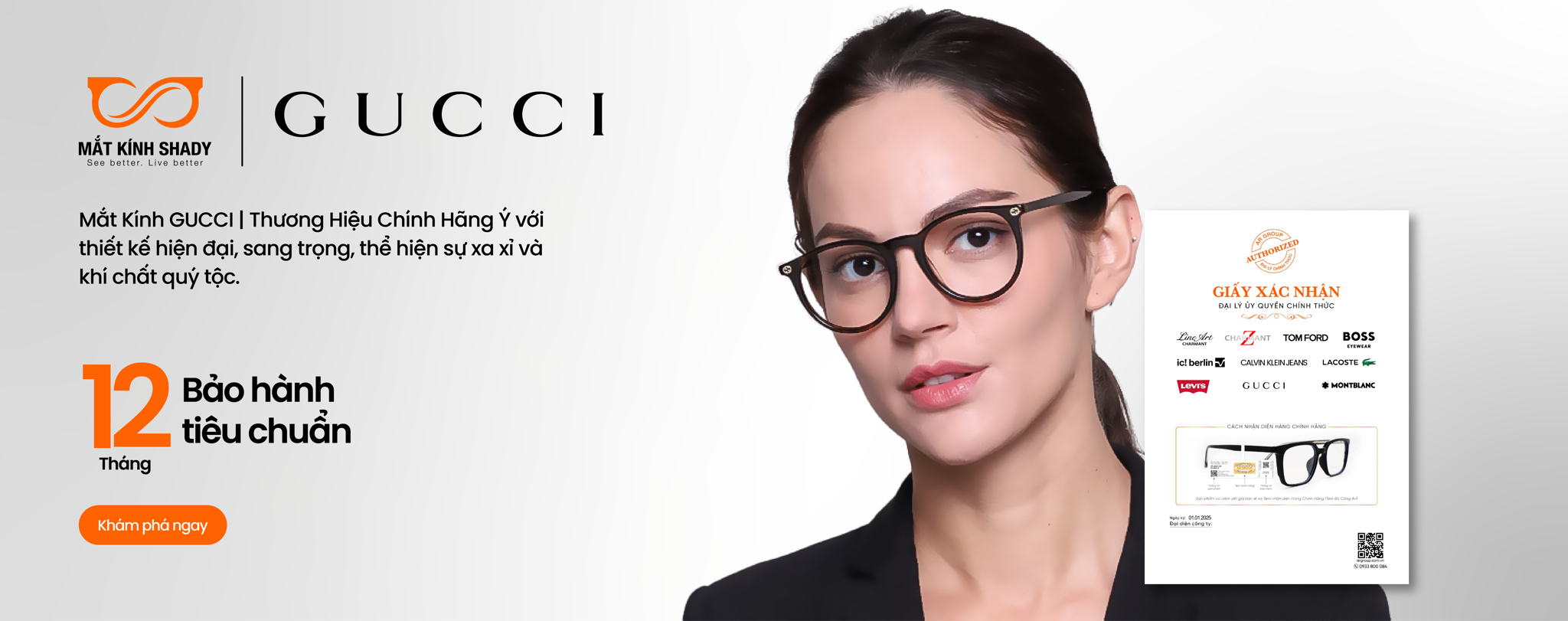 Mắt kính Shady – Đại lý ủy quyền chính thức của thương hiệu kính Gucci - 1