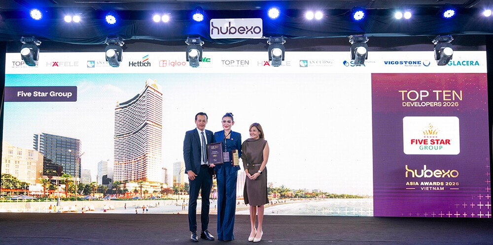 Hubexo Asia Awards 2026 vinh danh Five Star Group - Top 10 nhà phát triển BĐS Việt Nam - 1