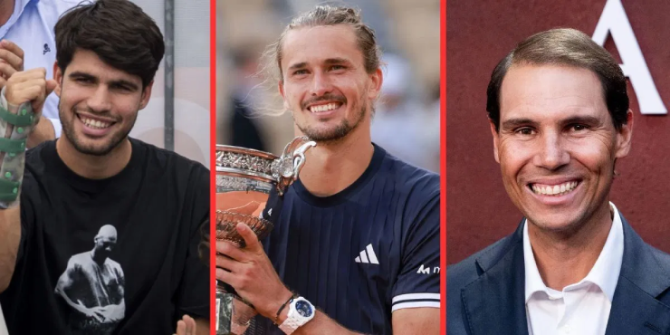 "Nhà vua" Zverev chạm 5 cột mốc đáng nhớ, Nadal - Alcaraz & dàn sao khen hết lời - 2