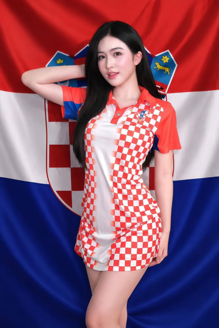 Hot girl mê pickleball cổ vũ Croatia, nhan sắc nổi bật ở "Nóng cùng World Cup 2026" - 1