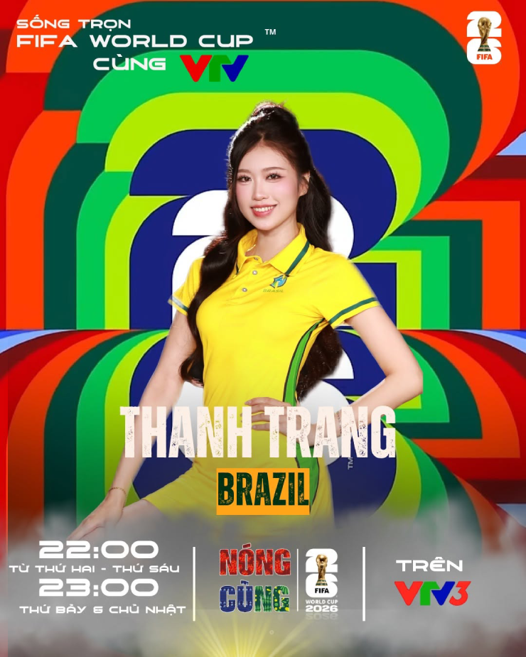 Hoa khôi đam mê thể thao, "cháy hết mình" cùng Brazil ở World Cup - 2