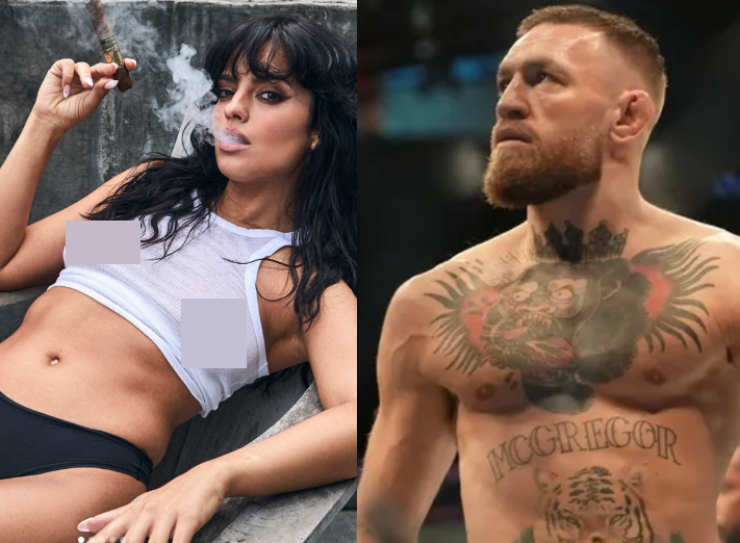Nữ phóng viên thả rông "vòng 1" gợi cảm, "Gã điên" UFC McGregor trầm trồ tán thưởng - 1